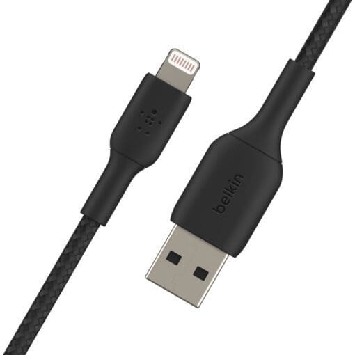 Belkin Lightning Lade/Sync Kabel ummantelt mfi 1m schwarz – Bild 2