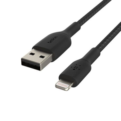 Belkin Lightning Lade/Sync Kabel ummantelt mfi 1m schwarz