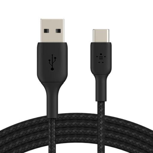 Belkin USB-C/USB-A Kabel ummantelt, 1m, schwarz – Bild 5