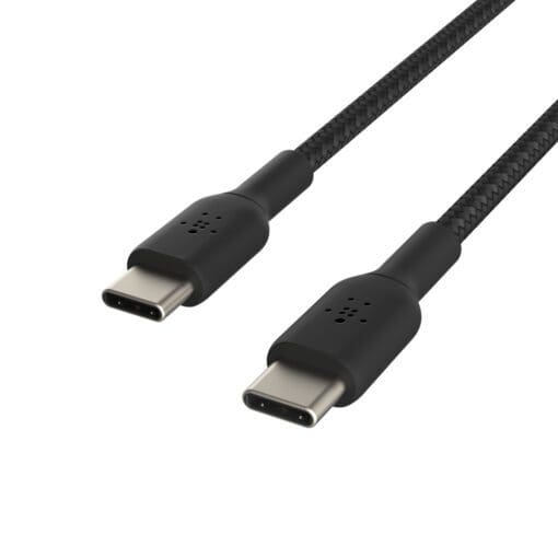 Belkin USB-C/USB-C Kabel ummantelt, 1m, schwarz