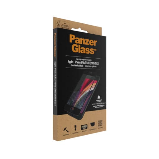 PanzerGlass f. iPhone 6/7/8/SE 2020, CF, Black – Bild 4