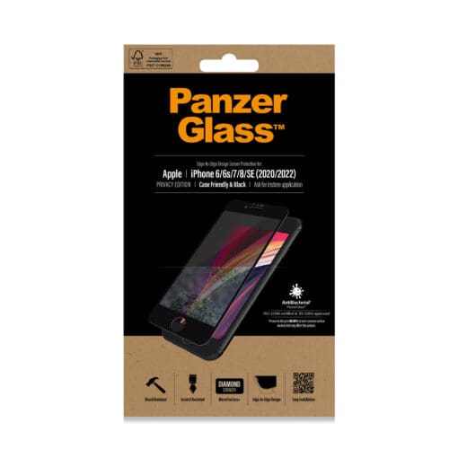 PanzerGlass Privacy iPhone 6/7/8/SE 2020, CF, Black – Bild 2