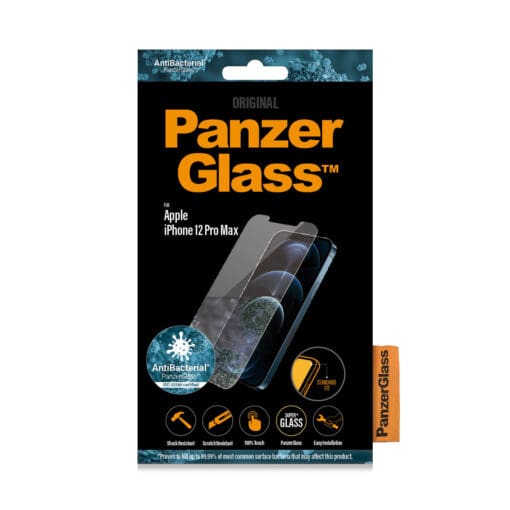 PanzerGlass iPhone 12 Pro Max Antibakt., Standard Fit – Bild 2