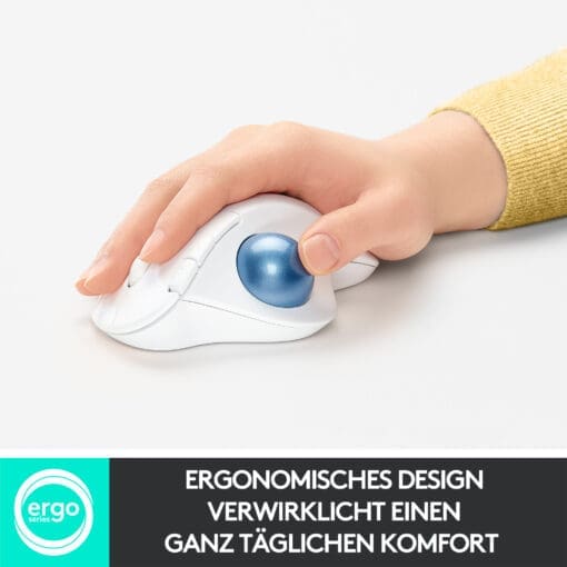 Logitech Ergo M575 Wireless Maus weiß – Bild 7