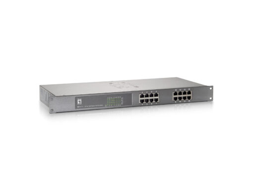 LevelOne FEP-1611 16 Port 10/100Mbps PoE Switch (int.Netzteil)