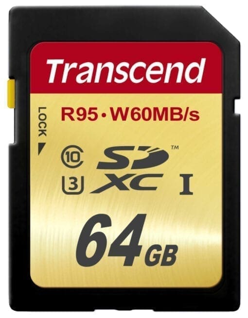 transcend 64gb sdxc uhs-i u3