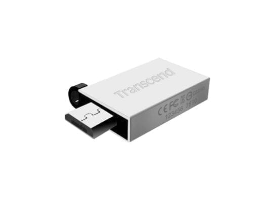 Transcend 16GB JetFlash 380S microUSB und USB 2.0, Silber