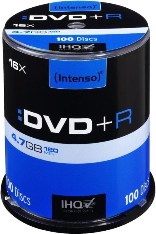 Intenso DVD+R 4,7GB 16x Speed Cake Box 100