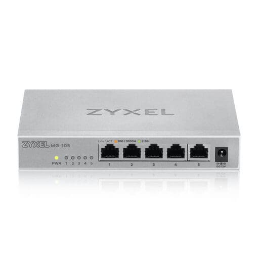 ZyXELXMG-105 5 Ports 10/2,5G MultiGig Switch unmanaged – Bild 2