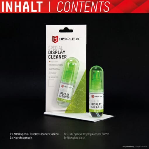 DISPLEX Special Display Cleaner, 30ml Spray mit Mikrofasertuch – Bild 5