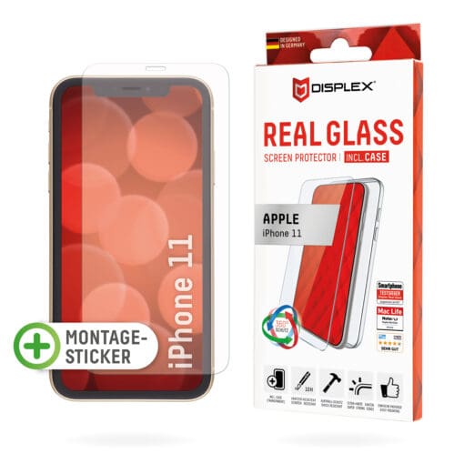 DISPLEX Starter Kit - Real Glass + Case für Apple iPhone 11