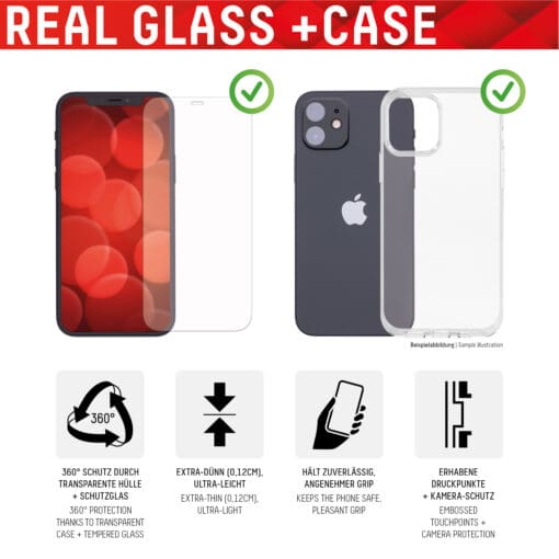 DISPLEX Starter Kit - Real Glass + Case für Apple iPhone 11 – Bild 4