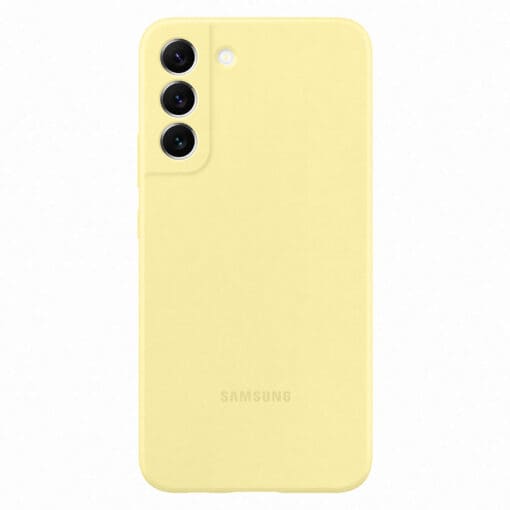 Samsung Silicone Cover für Galaxy S22+, Butter Yellow