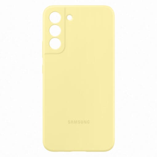 Samsung Silicone Cover für Galaxy S22+, Butter Yellow – Bild 3