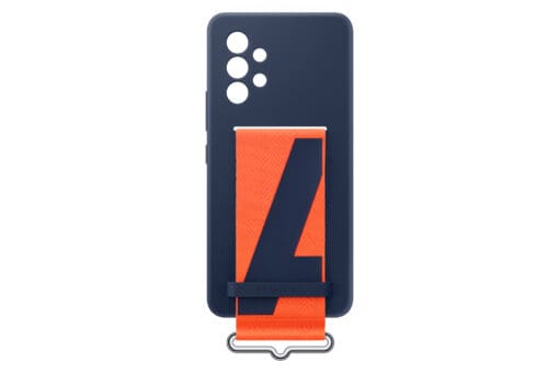 Samsung Silicone Cover with Strap EF-QA536 - Galaxy A53, Navy – Bild 5