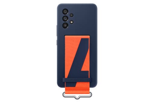 Samsung Silicone Cover with Strap EF-QA536 - Galaxy A53, Navy