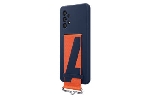 Samsung Silicone Cover with Strap EF-QA536 - Galaxy A53, Navy – Bild 3