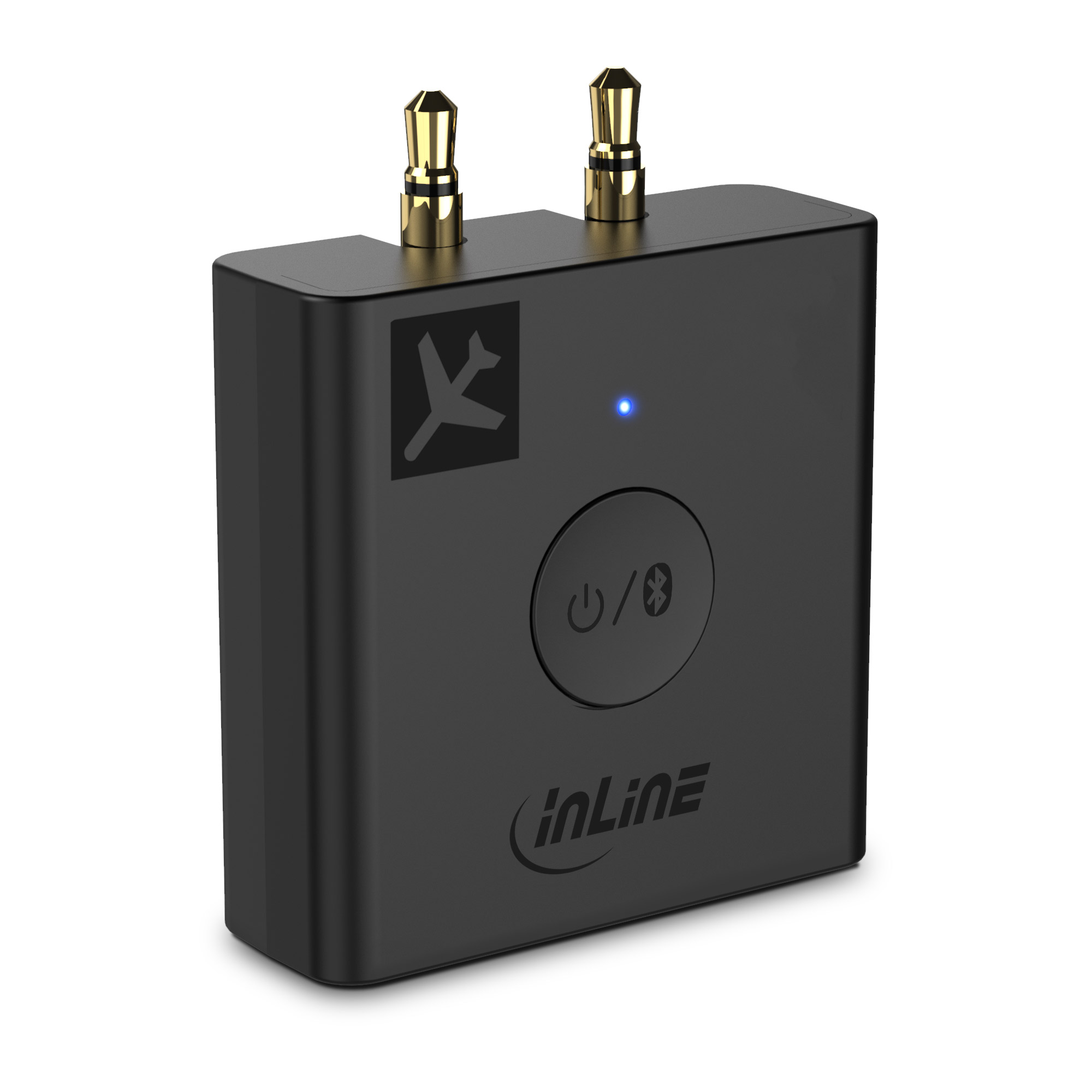 InLine® Flugzeug Bluetooth Audio Transmitter Sender, BT 5.0, aptX HD/LL, Flight  Adapter mit Ladecase - best4you