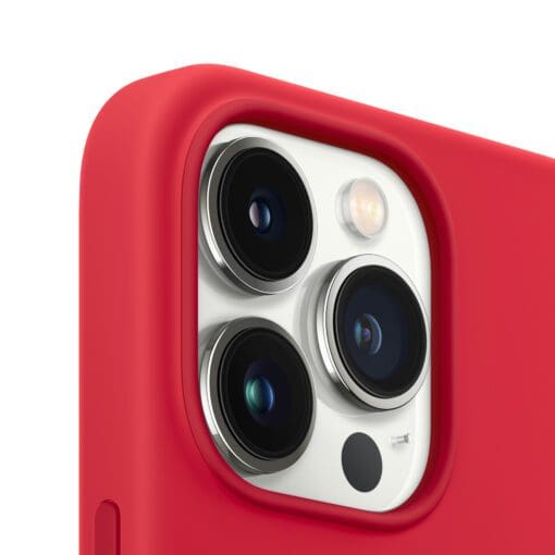 iPhone 13 Pro - Silikon Case mit MagSafe, rot – Bild 3