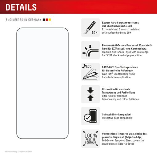 DISPLEX Panzerglas vollflächig Samsung Galaxy S24+, Galaxy S25+ – Bild 2