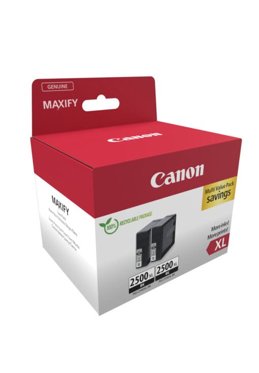 Canon Tintenpatronen Doppelpack PGI-2500XL BK Schwarz – Bild 2