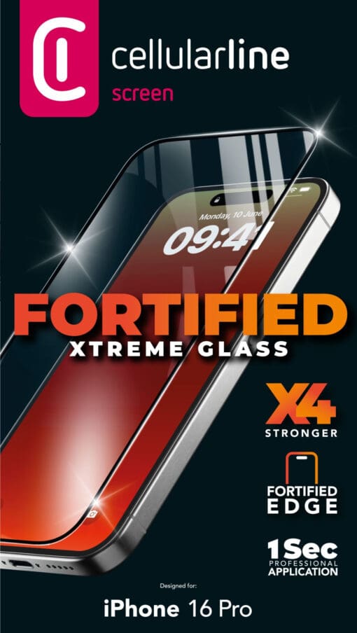 Cellularline Xtreme Glass iPhone 16 Pro – Bild 4