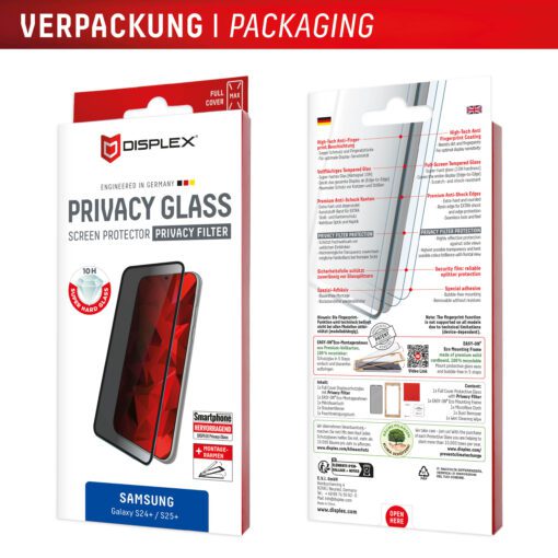 DISPLEX Privacy / Blickschutz Panzerglas Samsung Galaxy S24+ – Bild 10