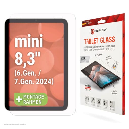 DISPLEX Panzerglas iPad mini 8,3" (6./7. Gen.)